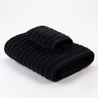 Полотенце махровое Этель "Waves" чёрный, 30х60 см, 100% хлопок, 460 гр/м2 - Фото 5
