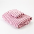 Полотенце махровое Этель "Waves" розовый, 30х60 см, 100% хлопок, 460 гр/м2 - Фото 5