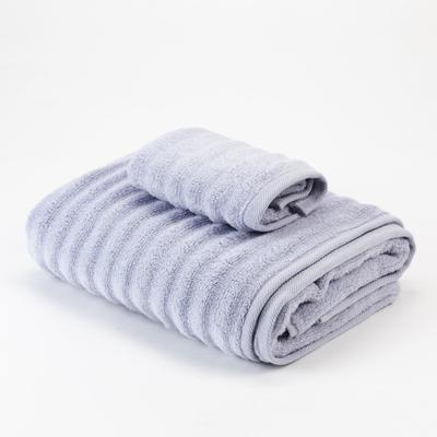 Полотенце махровое «Этель» Waves, 70×130 см, 100% хлопок, 460 г/м², серое