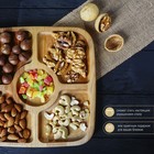 Менажница Доляна, 25×25×1.8 см, 5 секций, квадратная, дерево берёза - Фото 7