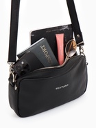 Сумка женская кросс-боди TEXTURA на молнии, 25×6×14 см, чёрная - Фото 2