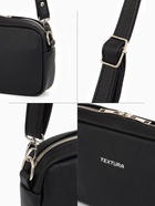 Сумка женская кросс-боди TEXTURA на молнии, 25×6×14 см, чёрная - Фото 7