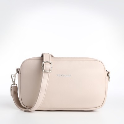 Сумка женская через плечо TEXTURA, маленький размер, бежевая