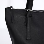 Сумка женская TEXTURA, шоппер, большой размер, цвет чёрный - Фото 5