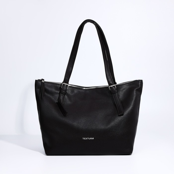 Сумка-шопер женская, TEXTURA, большой размер, цвет коричневый - Фото 1