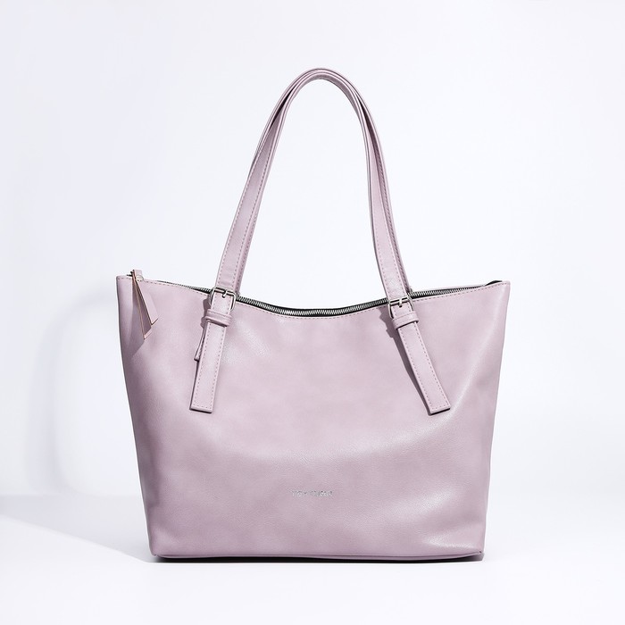 Сумка женская TEXTURA, шоппер, большой размер, цвет розовый - Фото 1