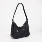 Сумка женская, отдел на молнии, наружный карман, цвет чёрный - Фото 2