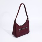 Сумка женская TEXTURA, багет, маленький размер, цвет бордовый - Фото 2