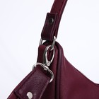 Сумка женская TEXTURA, багет, маленький размер, цвет бордовый - Фото 5