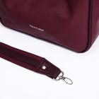 Сумка женская TEXTURA, багет, маленький размер, цвет бордовый - Фото 6