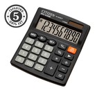 Калькулятор настольный Citizen "SDC-810NR", 10-разрядный, 102 х 124 х 25 мм, двойное питание, чёрный - фото 318518599