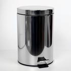 УЦЕНКА Ведро для мусора с педалью Доляна, 7 л, нержавеющая сталь - Фото 1