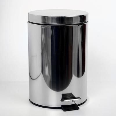 УЦЕНКА Ведро для мусора с педалью Доляна, 7 л, нержавеющая сталь