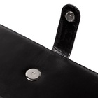 Ежедневник недатированный Calligrata, А5, в линейку, с хлястиком, 100 листов, обложка ПВХ, чёрный 6247981