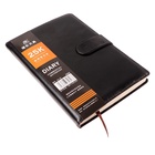 Ежедневник недатированный Calligrata, А5, в линейку, с хлястиком, 100 листов, обложка ПВХ, чёрный 6247981