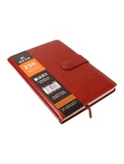 Ежедневник недатированный Calligrata, А5, 100 листов, с хлястиком, обложка ПВХ, коричневый - Фото 7