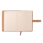 Ежедневник недатированный Calligrata, А5, в линейку, с хлястиком, 100 листов, обложка ПВХ, серый 6247985