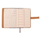 Ежедневник недатированный Calligrata, А5, в линейку, с хлястиком, 100 листов, обложка ПВХ, синий 6247986