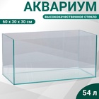 Аквариум Прямоугольный «Аваскейп» прозрачный шов, 54 литра, 60×30×30 см - Фото 1