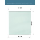 Рулонная штора Decofest «Свежая мята», 40х160 см, цвет зеленый - Фото 2