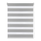 Рулонная штора день/ночь «Бейс», 40х160 см, цвет серый - фото 9250711