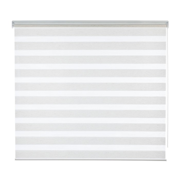 Рулонная штора день/ночь «Бейс», 160х180 см, цвет бежевый - Фото 1