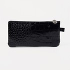 Ключница карманная «Кайман» на молнии, с кольцом, размер 13.5×1×7 см, чёрная - Фото 2