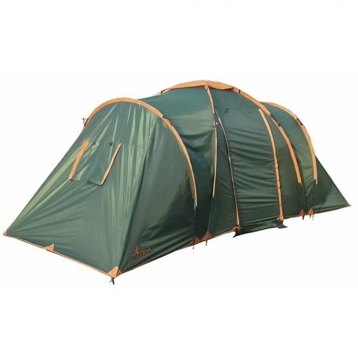 Палатка Totem Hurone 4 (V2), цвет зелёный - Фото 1