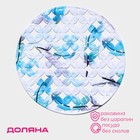 Коврик в раковину Доляна «Пёрышки», 29×29 см - Фото 1