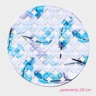 Коврик в раковину Доляна «Пёрышки», 29×29 см - Фото 2