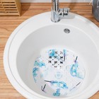 Коврик в раковину Доляна «Пёрышки», 29×29 см - Фото 9