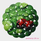 Коврик в раковину Доляна «Божья коровка», 28×28 см - Фото 2