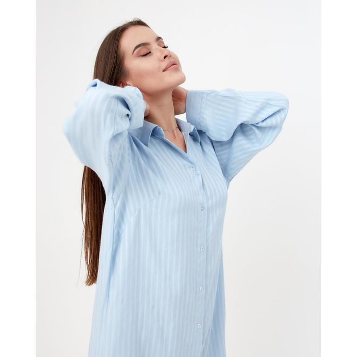 Рубашка (сорочка) женская KAFTAN «Полоска», голуб, р. 40-42 - фото 1888100512