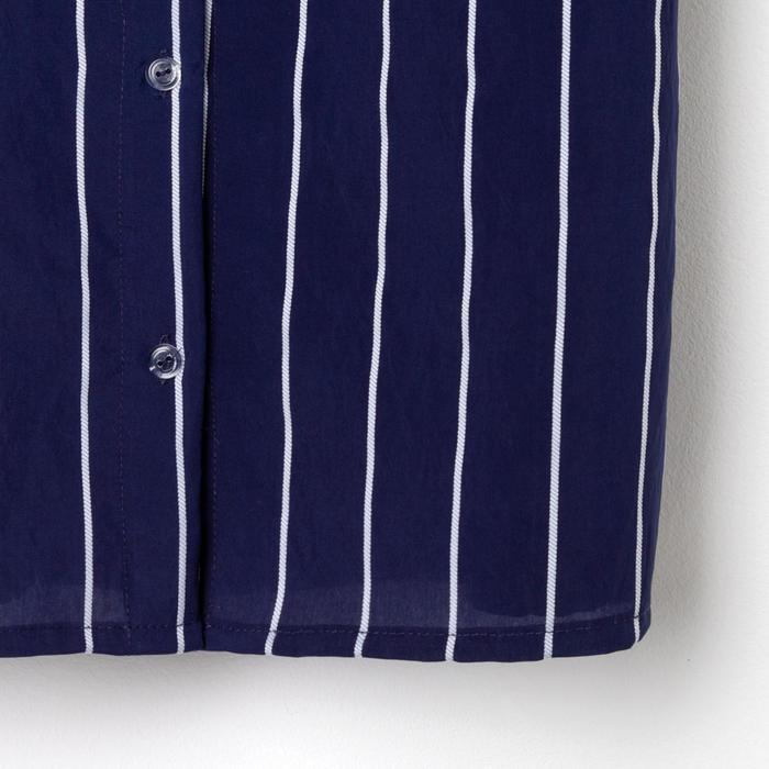 Рубашка (сорочка) женская KAFTAN «Полоса», цвет синий, размер 40-42 - фото 1886618487