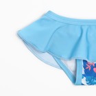 Купальник раздельный, цвет синий/фламинго, рост 128 см - фото 21261884