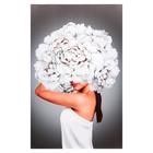 Картина на подрамнике "Леди-белый цветок" 70*110 - фото 4620457