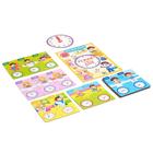 Игровой и обучающий набор «Распорядок дня», пазлы, книга, часы - Фото 2