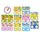 Игровой и обучающий набор «Распорядок дня», пазлы, книга, часы - Фото 8