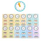 Игровой и обучающий набор «Изучаем время», пазлы, книга, часы, наклейки - Фото 8