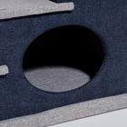 Домик-лесенка для животных "Пижон",  рогожка 39 х 38,5 х 32 см, серо-голубой - Фото 5