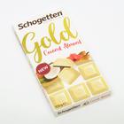 Шоколад белый Schogetten Gold с кокосом и дроблёным миндалём, 100 г - Фото 1