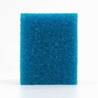 Губка прямоугольная для фильтра № 7, крупнопористая, 8×8×10 см, синяя - Фото 2