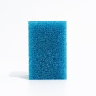 Губка прямоугольная для фильтра № 8, крупнопористая, 8 х 8 х 12 см, синяя - фото 7627229