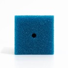 Губка прямоугольная для фильтра № 14, крупнопористая, 11 х 11 х 20 см, синяя - фото 35429887