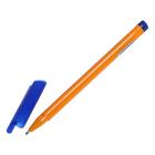 Ручка шариковая 1,0 мм, стержень синий, корпус жёлтый треугольный, колпачок синий - Фото 2