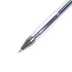 Ручка гелевая 0,5 мм, стержень синий, корпус прозрачный - Фото 3
