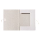 Папка для бумаг с завязками Calligrata, мелованный картон, 370 г/м2, до 200 листов, белая - Фото 3