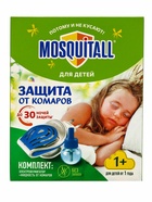 Комплект Mosquitall «Нежная защита для детей», электрофумигатор + жидкость от комаров, 30 ночей, 30 мл 6885252 - фото 14651774
