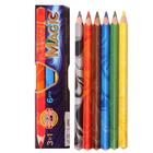 Карандаши многоцветные Koh-I-Noor "Jumbo Magic" 6 штук/3 оттенка, картонная упаковка - фото 9251562