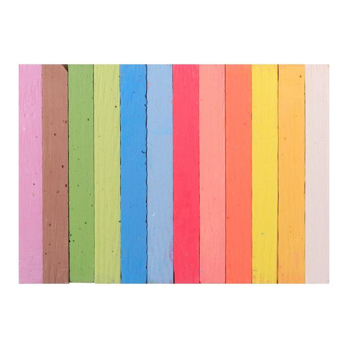 Мелки цветные 12 штук Koh-i-Noor 1125, прямоугольные - фото 1885157629